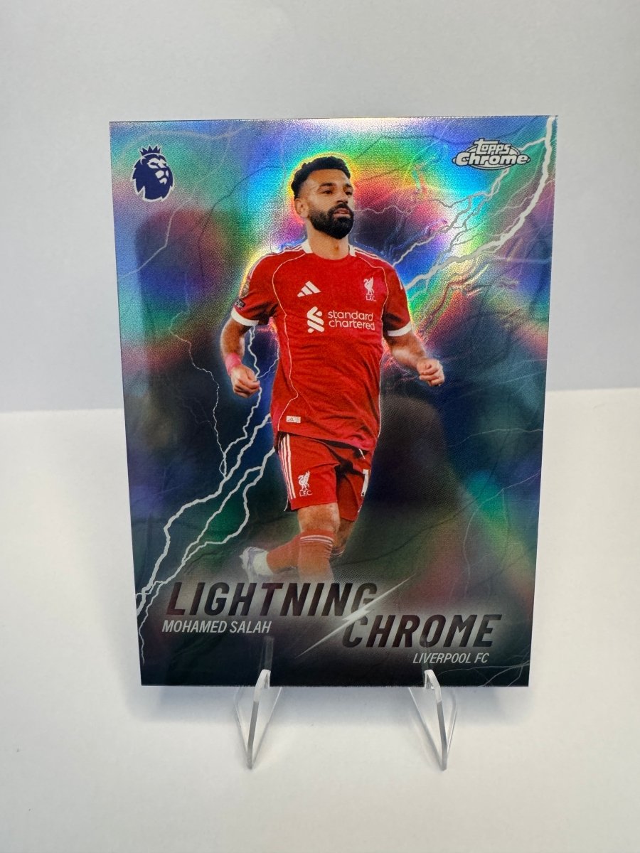 Mohamed Salah LC - 5 Lightning Chrome — 2026 Topps Chrome Premier League — Liverpool FC by KitRoom Cards on MYNTED