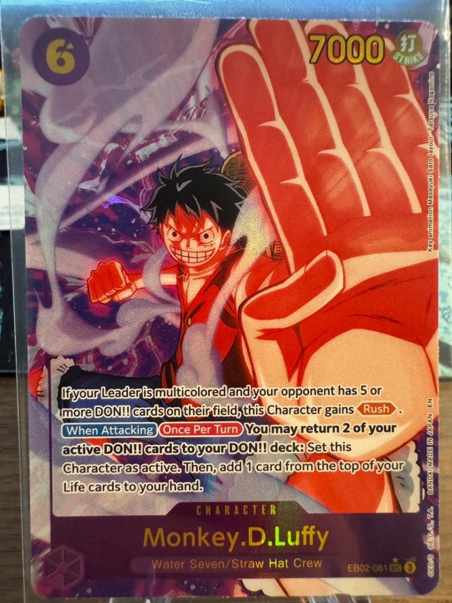 Monkey D Luffy EB02 - 061 | Anime 25th Collection SEC Alt Art NM One Piece by Desert Pirates on MYNTED