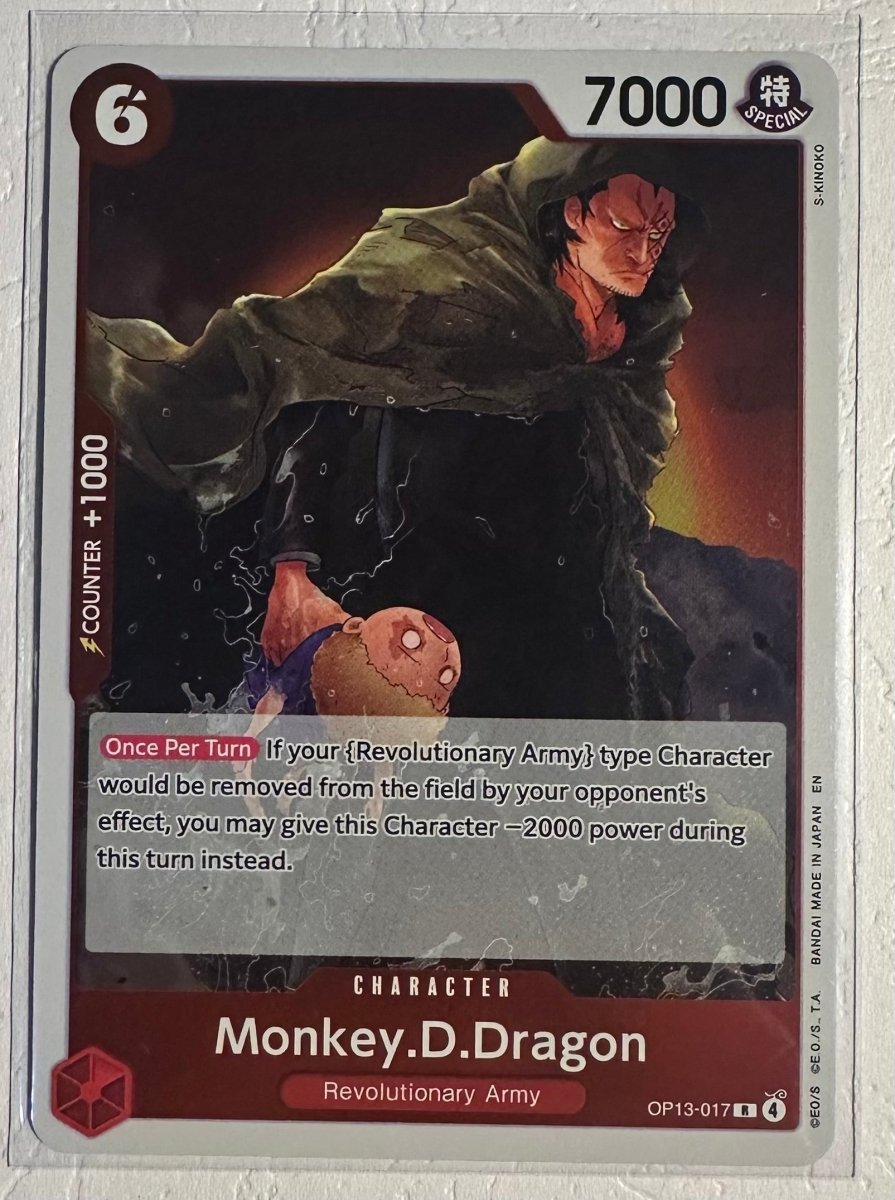 Monkey.D.Dragon OP13 - 017 Foil Rare Carrying On His Will One Piece Card Game by Coolectibles on MYNTED