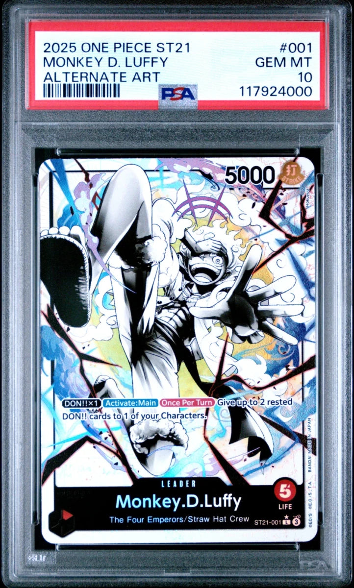 Monkey.D.Luffy (001) (Parallel) ST21-001 (Starter Deck EX: Gear 5) — PSA 10 by Nekohime TCG on MYNTED