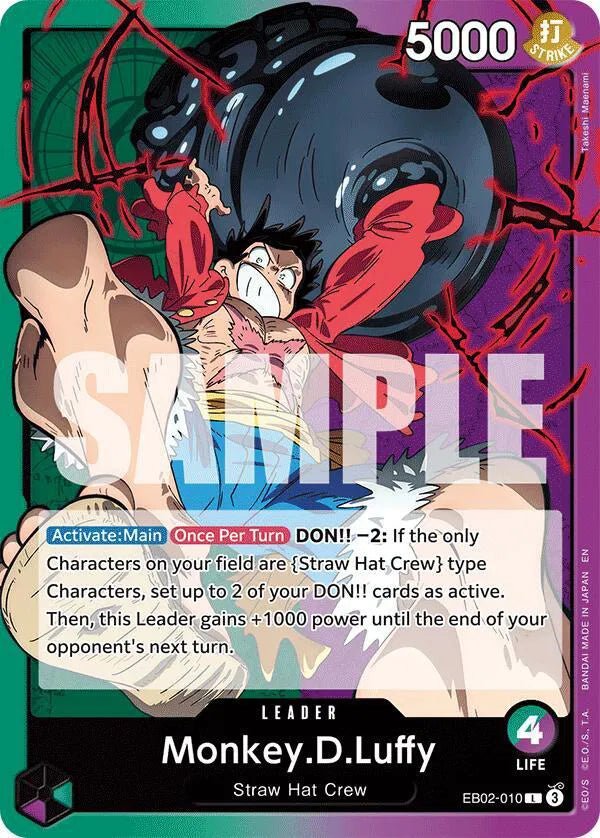 Monkey.D.Luffy (010) Extra Booster: Anime 25th Collection L EB02 - 010 by Schmutzfink TCG on MYNTED