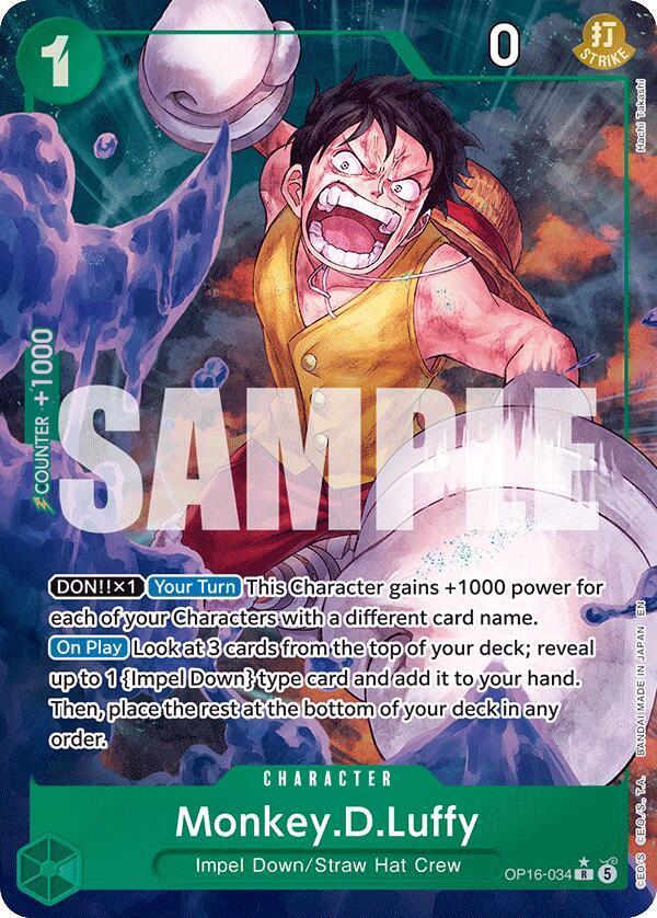 Monkey.D.Luffy (034) (Alternate Art) R OP16-034 by OP Strike TCG on MYNTED