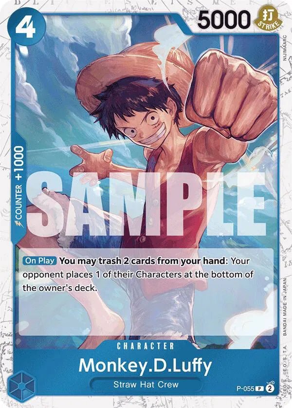 Monkey.D.Luffy (P - 055) (Jolly Roger Foil) Premium Booster PR P - 055 by Schmutzfink TCG on MYNTED