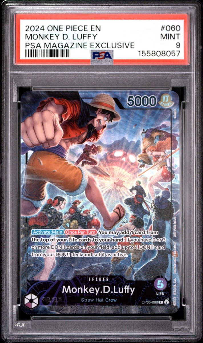 Monkey.D.Luffy (PSA Magazine) One Piece Promos L OP05-060 PSA 9 by Fabio’s Black Box on MYNTED