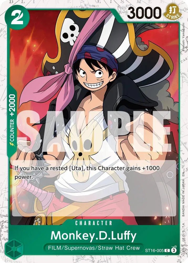 Monkey.D.Luffy - ST16-005 (Pirate Foil) Premium Booster -The Best- Vol. 2 C ST16-005 by Fabio’s Black Box on MYNTED