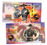Mortal Combat - Kung Lao 100 Rubles UNCB banknote by UNCB on MYNTED
