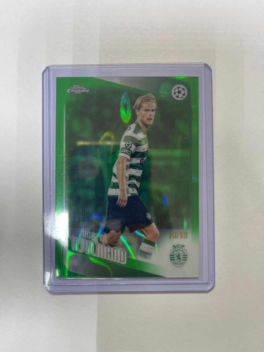 Morten Hjulmand /99 - 25-26 Topps Chrome Green by Card Market Ahuy on MYNTED