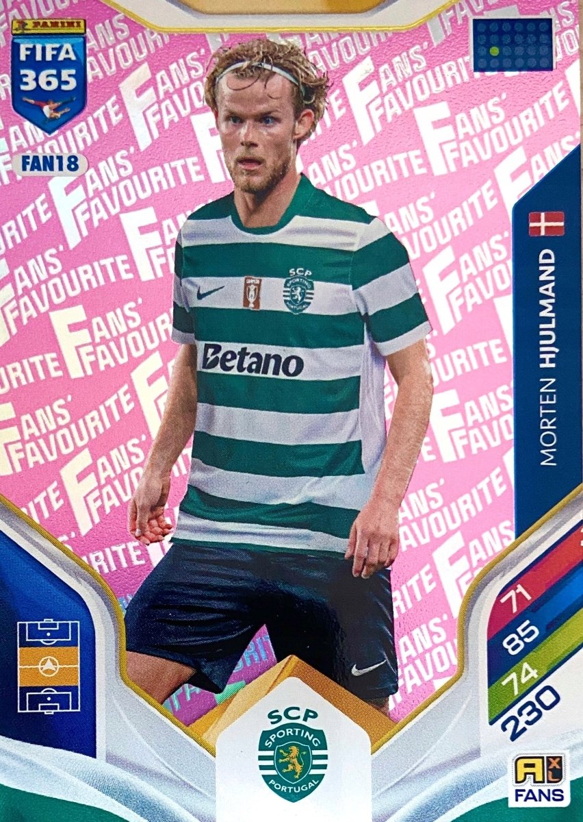 Morten Hjulmand Fan Favourite Pink Sporting Club FAN18 - Panini Fifa 365 Adrenalyn XL 2026. by shad0wknightTCG on MYNTED