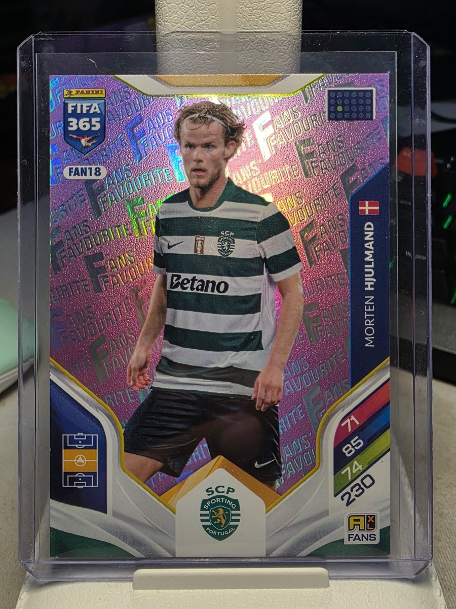 Morten Hjulmand Fan Favourite Pink Sporting Club FAN18 - Panini Fifa 365 Adrenalyn XL 2026. by shad0wknightTCG on MYNTED