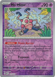 Mr. Mime SV: 151 Rare • 122/165 Reverse Holofoil by Shark Pop Culture on MYNTED