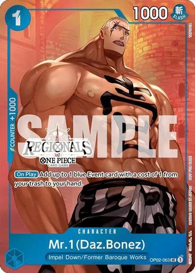 Mr.1 (Daz.Bonez) (Offline Regional 2024 Vol. 3) One Piece Promotion Cards UC OP02-063 by Fabio’s Black Box on MYNTED