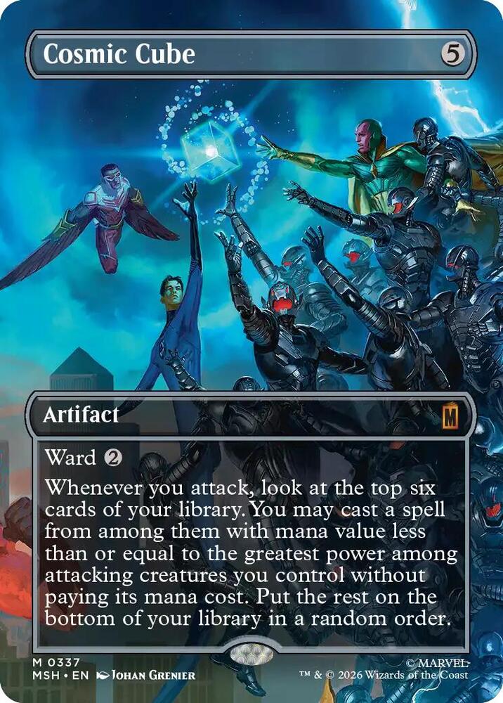 MTG: Cosmic Cube (Borderless) (0337) (Foil) by FunDemons on MYNTED