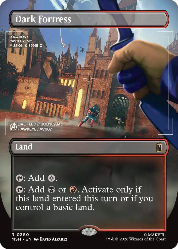 MTG: Dark Fortress (Borderless)(Normal) by FunDemons on MYNTED