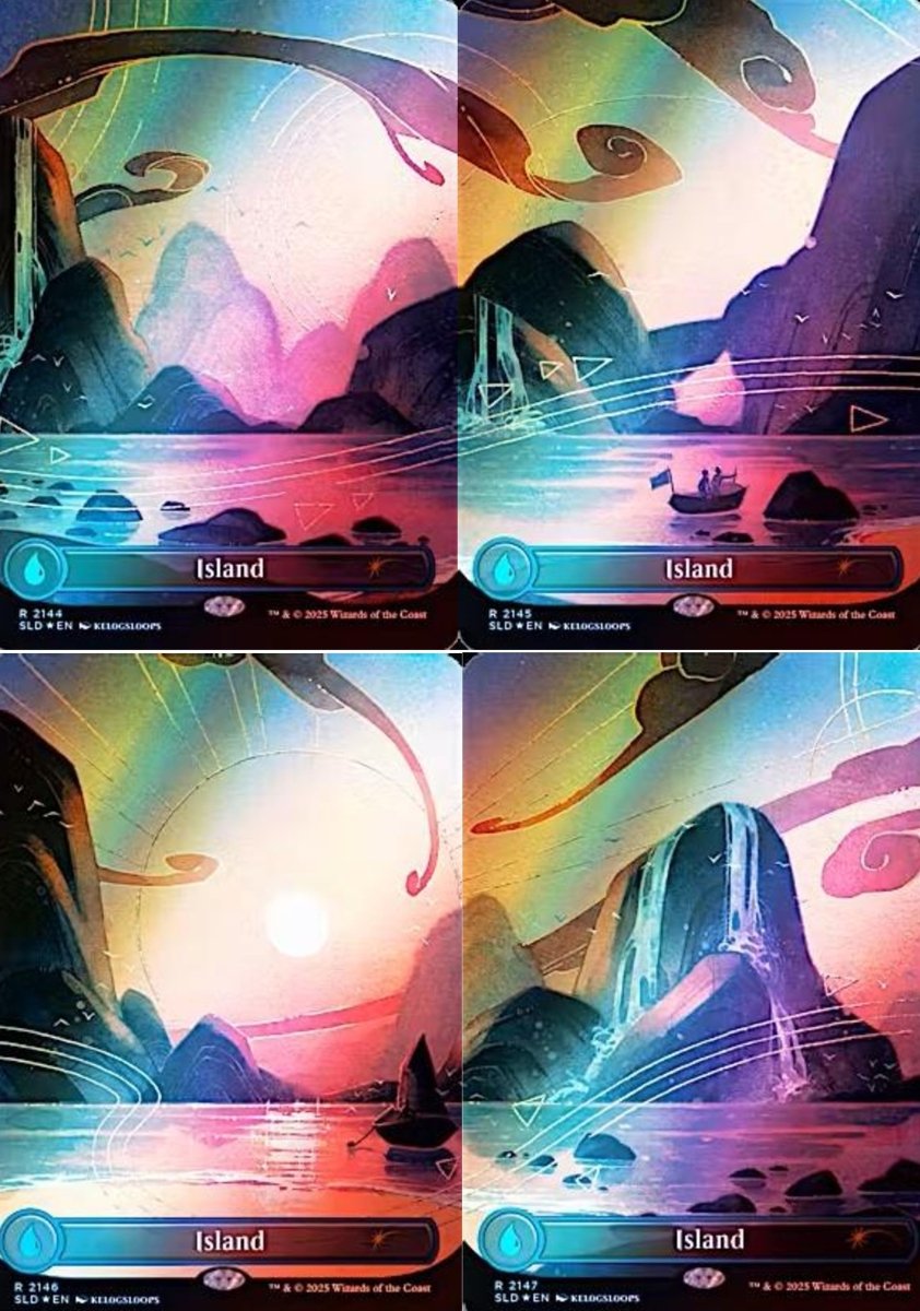 MTG Magic The Gathering Dandan Secret Liar Islands (Set of 4 Foil) by Apex Cards on MYNTED
