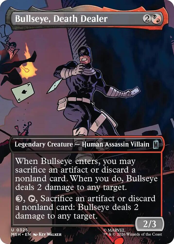 MTG:Bullseye, Death Dealer (Borderless)(Normal) by FunDemons on MYNTED