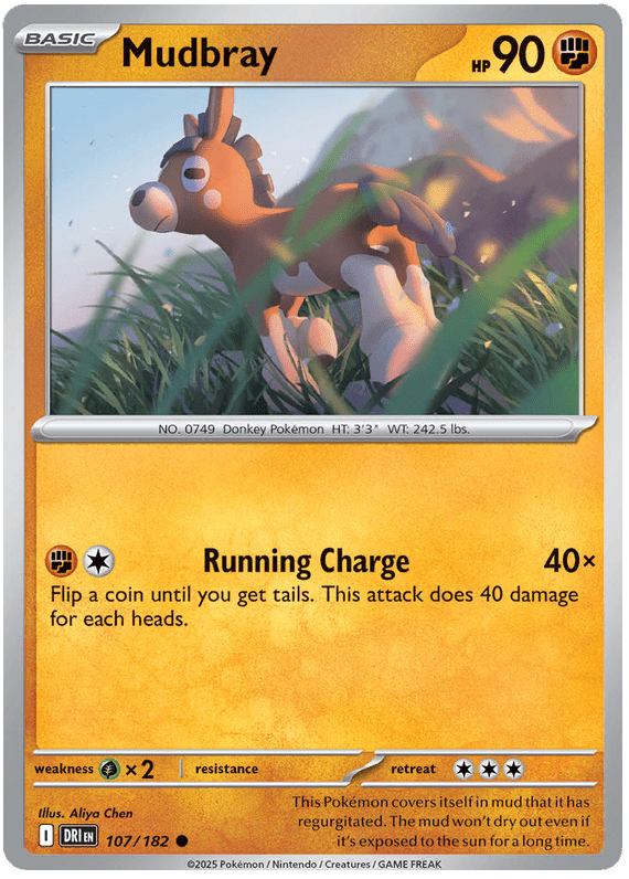 Mudbray 107/182 Common | Scarlet & Violet – Destined Rivals by Worth the XP on MYNTED