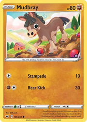 Mudbray (Reverse Holofoil) Sword & Shield Base Set Common 105/202 by PokeSource on MYNTED