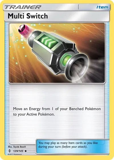 Multi Switch 129/145 · Reverse Holofoil (Guardians Rising) by Aibee TCG on MYNTED