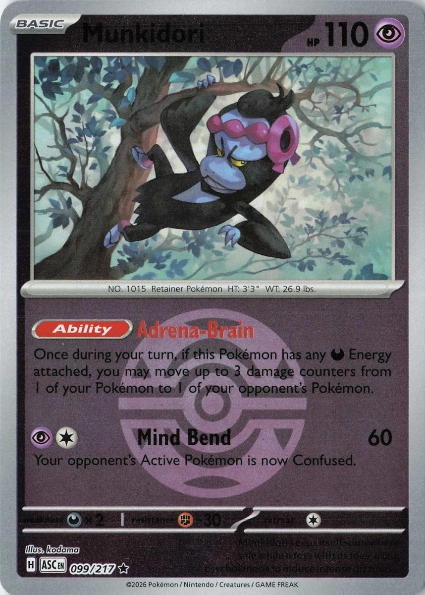 Munkidori - 099/217 (Dusk Ball) - ME: Ascended Heroes (ASC) by SAFAQATI on MYNTED