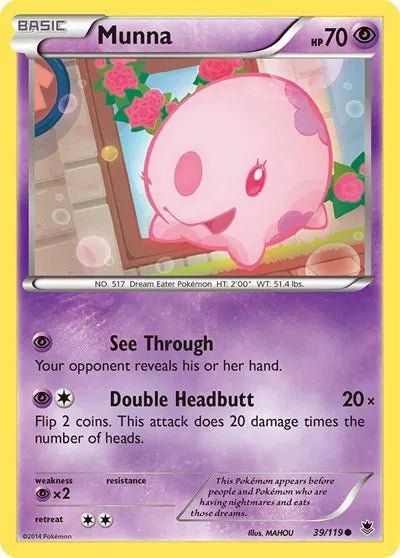 Munna (Reverse Holofoil) Phantom Forces Common 39 by PokeSource on MYNTED