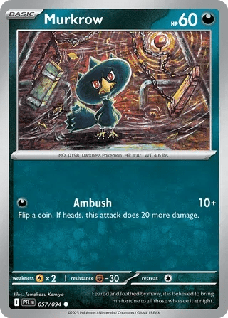Murkrow 057 - Phantasmal Flames by PokéPW on MYNTED