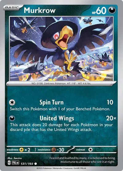 Murkrow - 131/193 - Normal by The Archive Stop on MYNTED