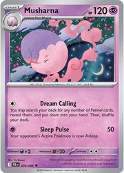 Musharna Black Bolt Uncommon 036/086 Reverse Holofoil by Fabio’s Black Box on MYNTED
