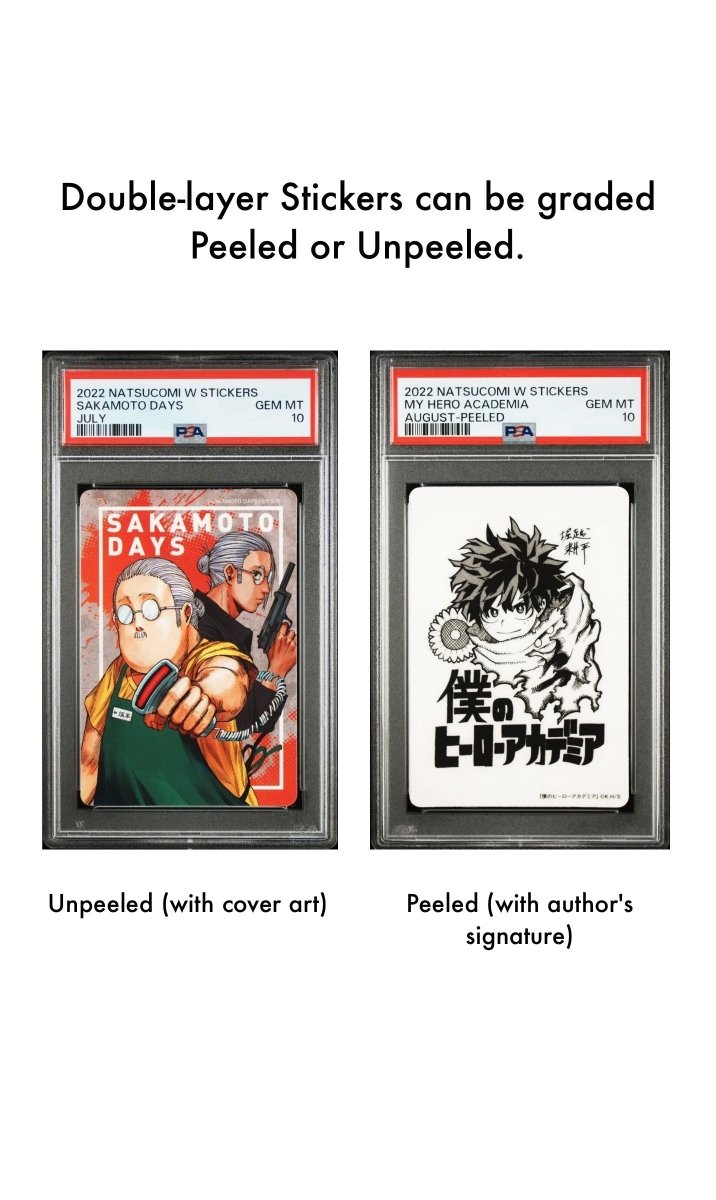 My Hero Academia – Author's Signature – Double Layer Sticker Card - Official Gradable - 2022 by TCGDON on MYNTED