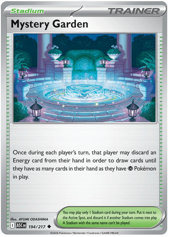 Mystery Garden 194/217 Uncommon | Mega Evolution – Ascended Heroes by Worth the XP on MYNTED