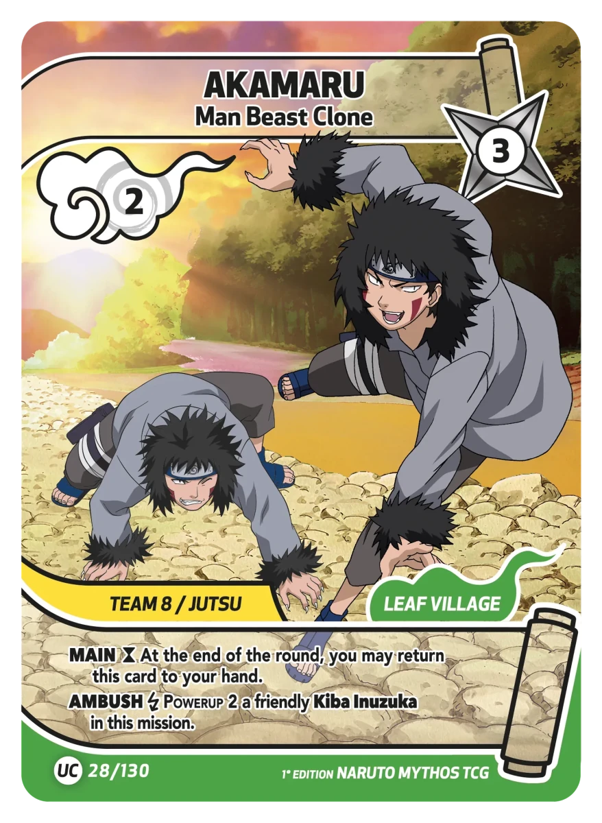 Mythos Naruto Konoha Shido 1st Edition : Akamaru Man Beast Clone 028UC-Holo by Fabio’s Black Box on MYNTED