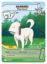 Mythos Naruto Konoha Shido 1st Edition : Akamaru Ninja Hound 027C-Holo by Fabio’s Black Box on MYNTED