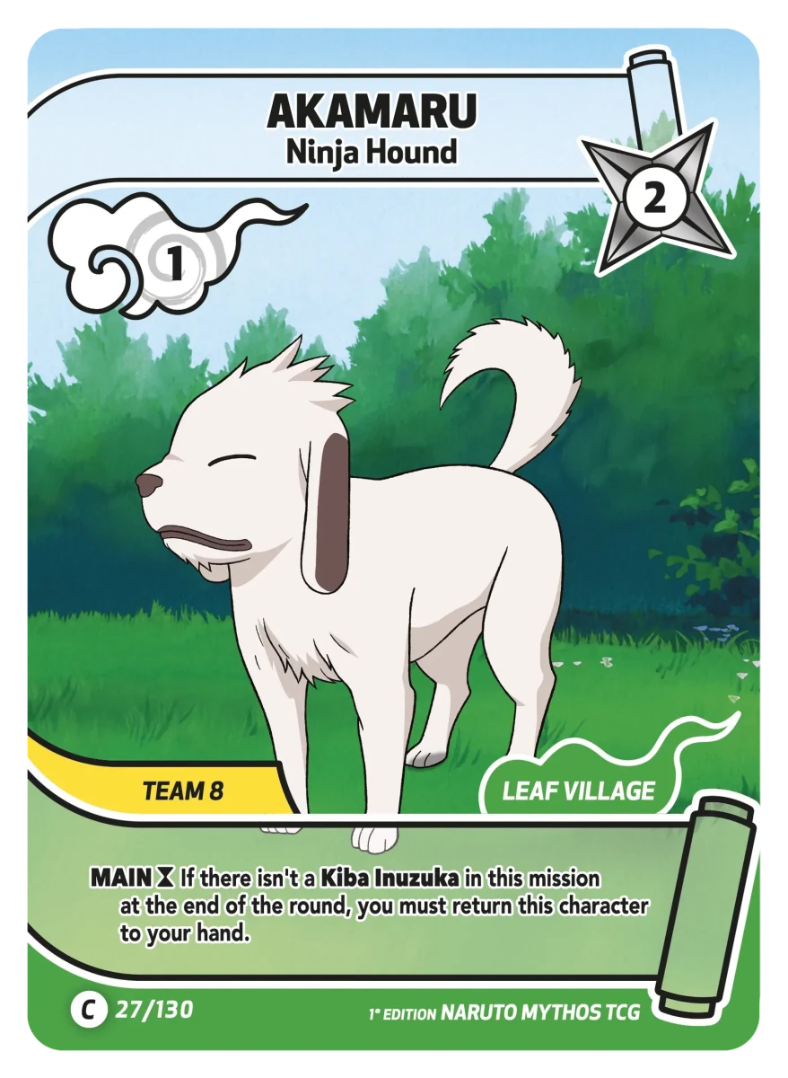 Mythos Naruto Konoha Shido 1st Edition : Akamaru Ninja Hound 027C-Holo by Fabio’s Black Box on MYNTED