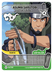 Mythos Naruto Konoha Shido 1st Edition : Asuma Sarutobi Chakra Blade 024UC-Holo by Fabio’s Black Box on MYNTED