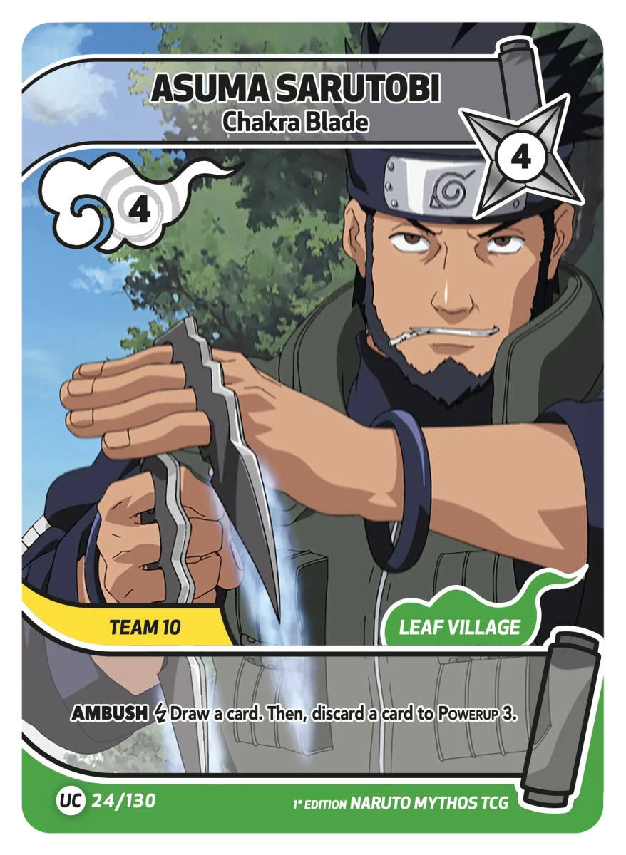 Mythos Naruto Konoha Shido 1st Edition : Asuma Sarutobi Chakra Blade 024UC-Holo by Fabio’s Black Box on MYNTED