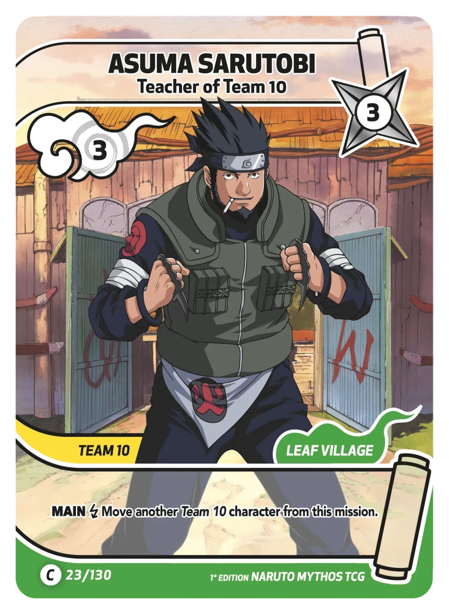 Mythos Naruto Konoha Shido 1st Edition : Asuma Sarutobi Teacher of Team 10 023C-Holo by Fabio’s Black Box on MYNTED