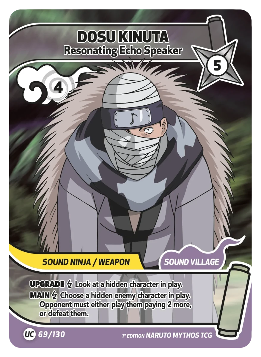 Mythos Naruto Konoha Shido 1st Edition : Dosu Kinuta Resonating Echo Speaker 069UC-Holo by Fabio’s Black Box on MYNTED