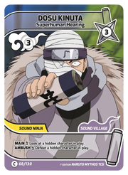 Mythos Naruto Konoha Shido 1st Edition : Dosu Kinuta Superhuman Hearing 068C-Holo by Fabio’s Black Box on MYNTED