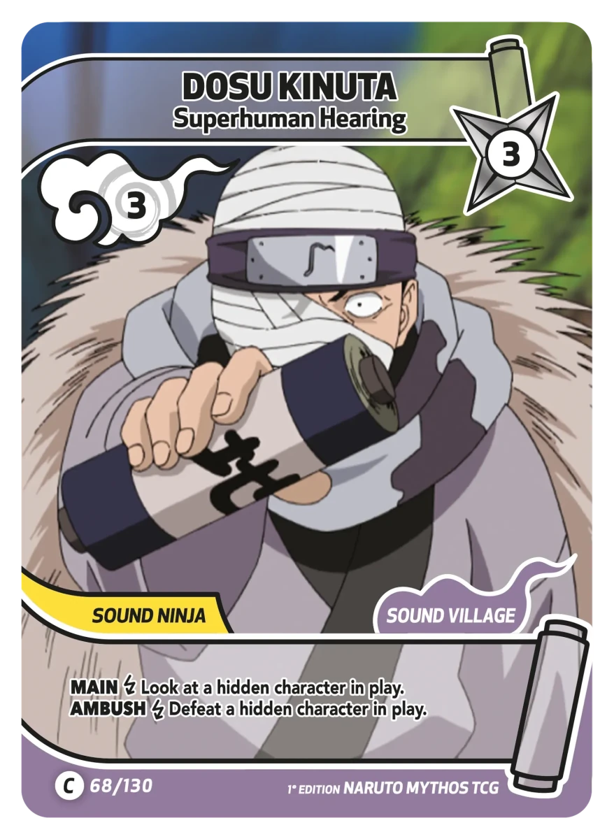 Mythos Naruto Konoha Shido 1st Edition : Dosu Kinuta Superhuman Hearing 068C-Holo by Fabio’s Black Box on MYNTED