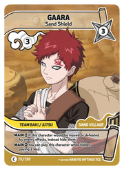 Mythos Naruto Konoha Shido 1st Edition : Gaara Sand Shield 075C-Holo by Fabio’s Black Box on MYNTED