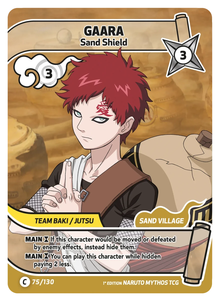 Mythos Naruto Konoha Shido 1st Edition : Gaara Sand Shield 075C-Holo by Fabio’s Black Box on MYNTED