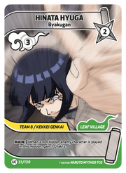 Mythos Naruto Konoha Shido 1st Edition : Hinata Hyuga Byakugan 031UC-Holo by Fabio’s Black Box on MYNTED