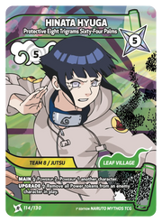 Mythos Naruto Konoha Shido 1st Edition : Hinata Hyuga Protective Eight Trigrams Sixty-Four Palms 114 RARE by Fabio’s Black Box on MYNTED