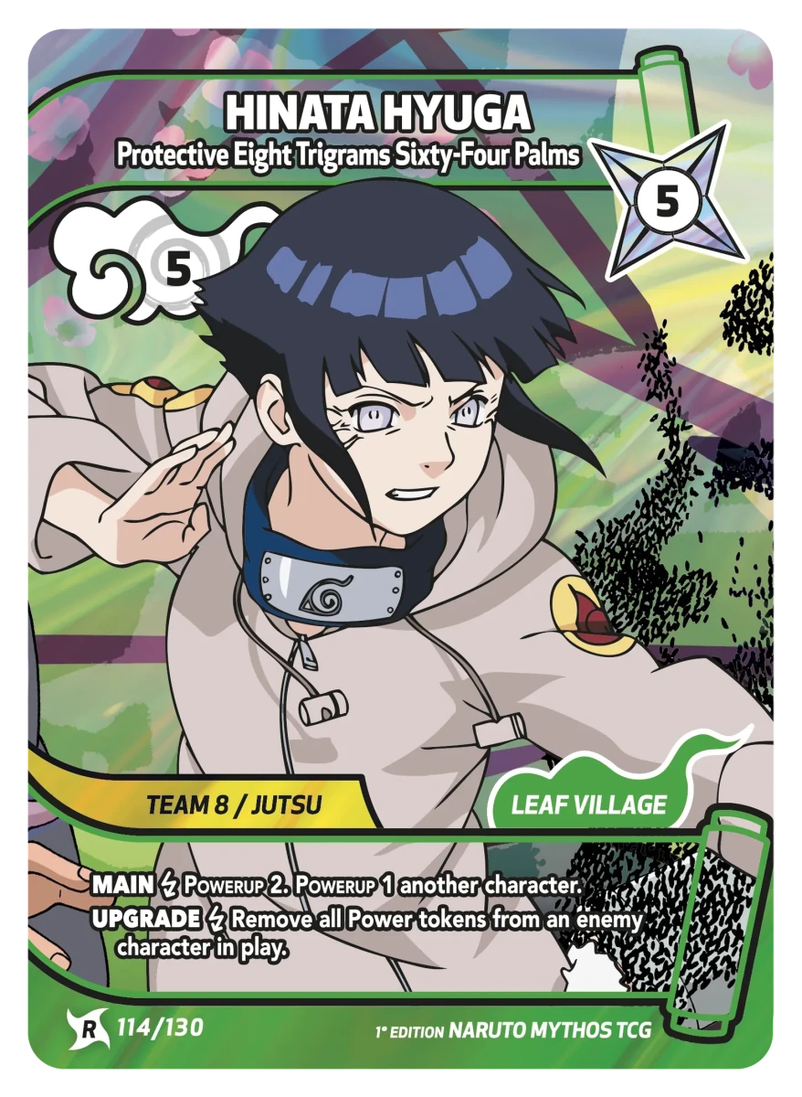 Mythos Naruto Konoha Shido 1st Edition : Hinata Hyuga Protective Eight Trigrams Sixty-Four Palms 114 RARE by Fabio’s Black Box on MYNTED