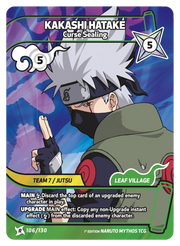 Mythos Naruto Konoha Shido 1st Edition : Kakashi Hatake Curse Sealing 106 RARE by Fabio’s Black Box on MYNTED