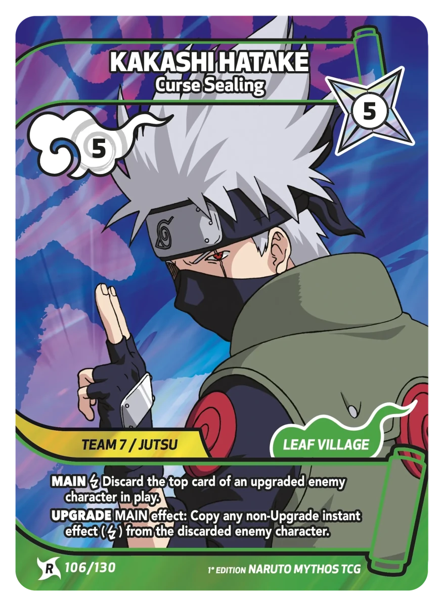Mythos Naruto Konoha Shido 1st Edition : Kakashi Hatake Curse Sealing 106 RARE by Fabio’s Black Box on MYNTED