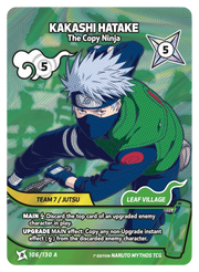 Mythos Naruto Konoha Shido 1st Edition : Kakashi Hatake The Copy Ninja 106 RARE-ART by Fabio’s Black Box on MYNTED