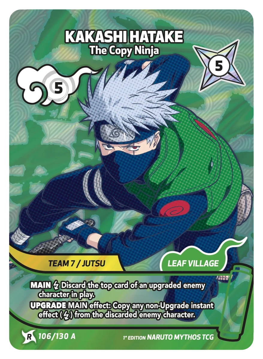 Mythos Naruto Konoha Shido 1st Edition : Kakashi Hatake The Copy Ninja 106 RARE-ART by Fabio’s Black Box on MYNTED