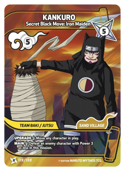 Mythos Naruto Konoha Shido 1st Edition : Kankuro Secret Black Move: Iron Maiden 119 RARE by Fabio’s Black Box on MYNTED