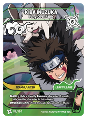 Mythos Naruto Konoha Shido 1st Edition : Kiba Inuzuka Fang Over Fang 113 RARE by Fabio’s Black Box on MYNTED