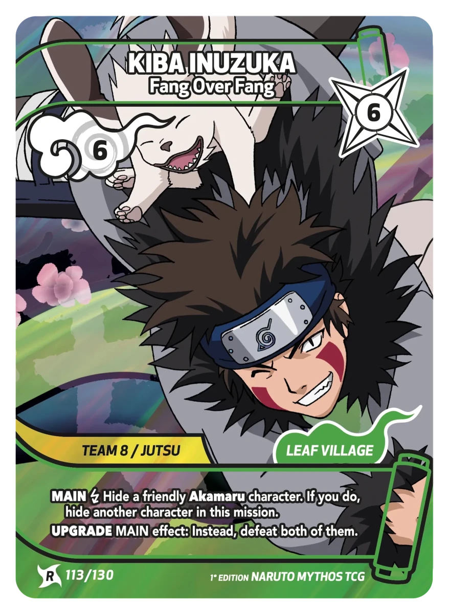 Mythos Naruto Konoha Shido 1st Edition : Kiba Inuzuka Fang Over Fang 113 RARE by Fabio’s Black Box on MYNTED